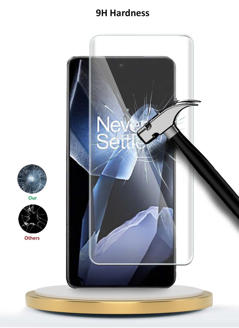 Wtech OnePlus 13 5G 2024 Premium Curved Edges UV Full Glue Full Cover Tempered Glass Screen Protector (MSGUCN) - Clear  - Image 3