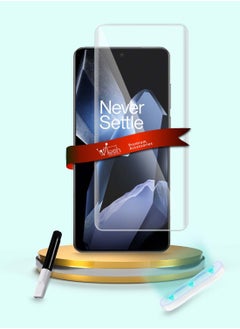 Wtech OnePlus 13 5G 2024 Premium Curved Edges UV Full Glue Full Cover Tempered Glass Screen Protector (MSGUCN) - Clear  - Image 1