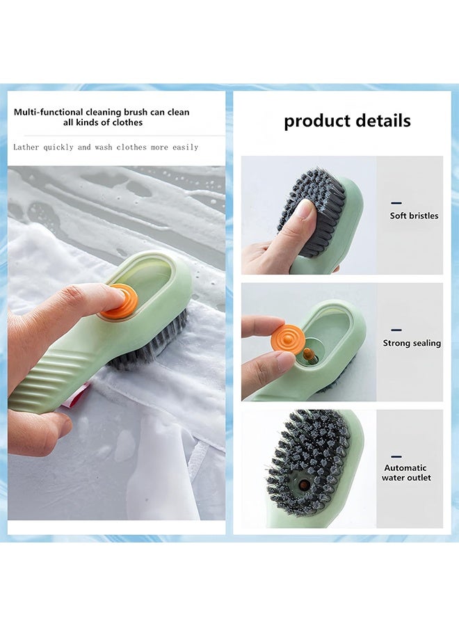 2 in 1 Laundry Brush，Shoe Brush,Shoe Brushes for Cleaning,Medium Bristle Brush for Cleaning,Carpet Brush Brush for Cleaning for Household Use Bathroom Kitchen (2 Pcs)  - Image 2