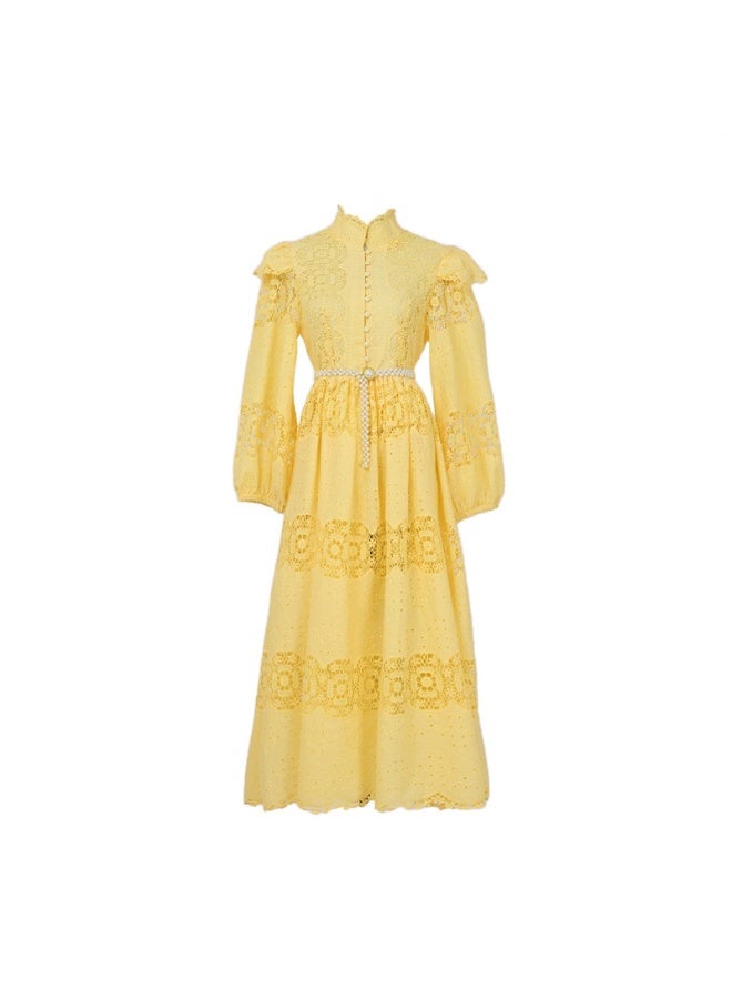 Madam Uniq Embroidered Cotton Midi Dress - Image 4