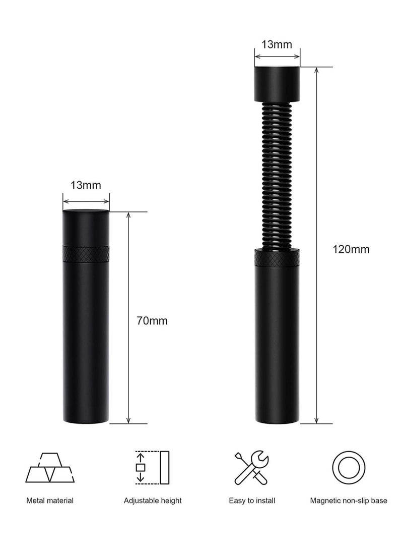 GPU Support Bracket, Graphics Video Card Brace with Height Adjustable, Anti-Sag Holder for Universal Graphics Card, GPU Stand with Magnet and Rubber Pad (Black) - Image 2