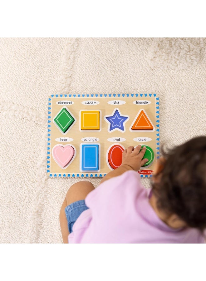 Melissa & Doug Shapes Chunky Puzzle (8 Pieces) - Image 2