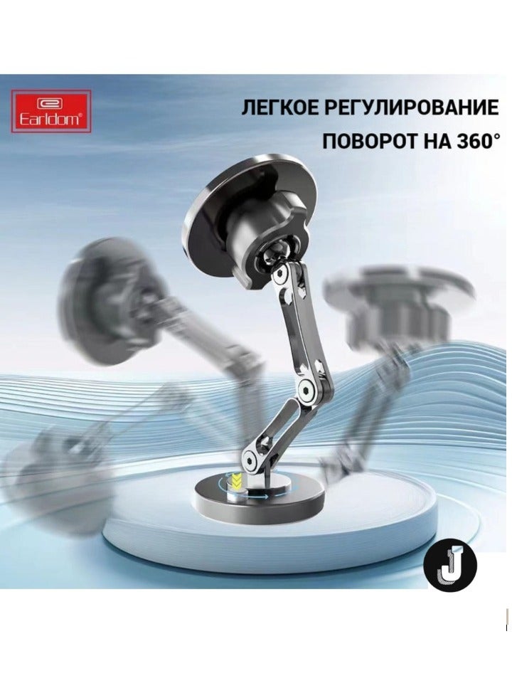 JAJEEK Magnetic Car Holder with Dashboard Mount – Black, Secure and Stable Grip for Smartphones - Image 2