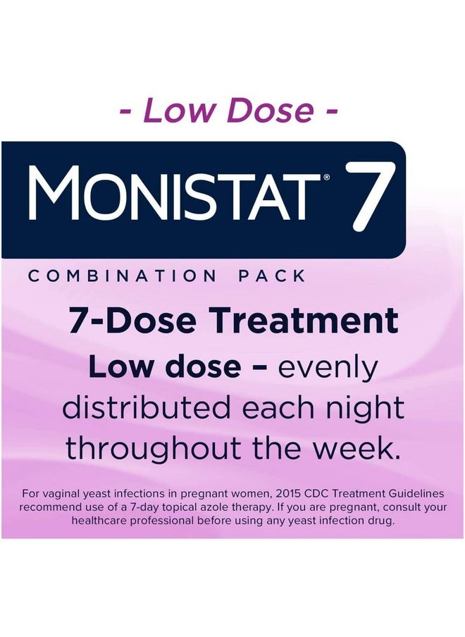 Monistat - Monistat 7 Simple Cure Feminine Antifungal Cream with RX Strength Cream, 7 Day Treatment Cream for Fast Treatment of Yeast Infections Pack of 3 - Image 1