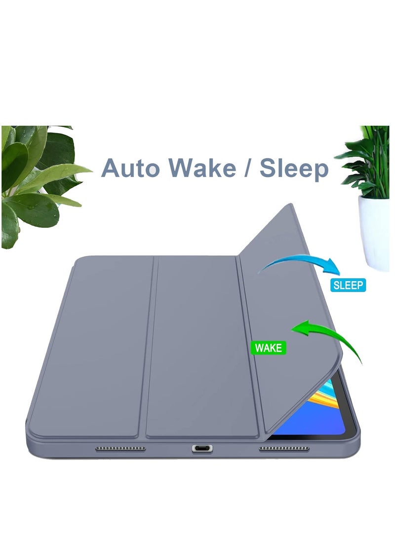 Case Compatible with Xiaomi Redmi Pad SE 11 Inch (2023) Tablet Slim Tri-fold Stand Soft TPU Back Shell Auto Wake/Sleep Anti-Drop Cover (Lavender Violet) - Image 5