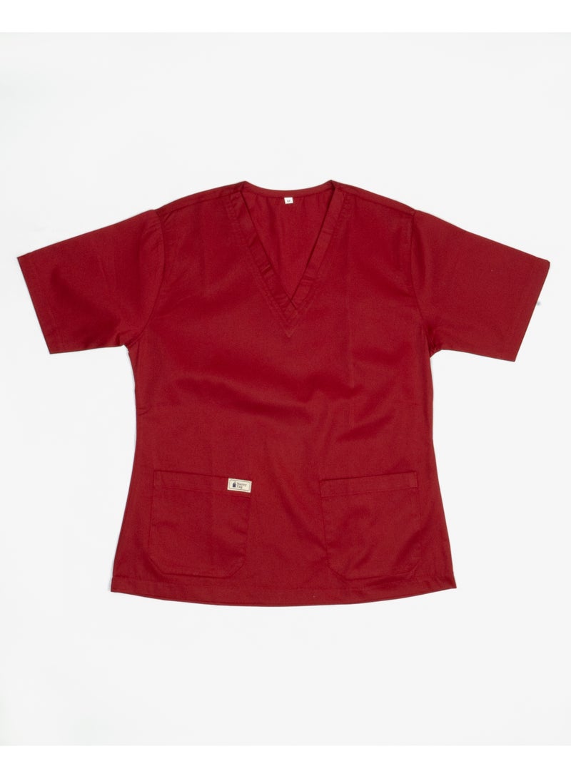 Nanny Tag V-Neck Scrub Suit | Premium Stretchable Medical Uniform with Utility Pockets - Image 2