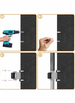 Y&D Broom Mop Holder, Holders 5 PCS, Sweeping Brush Organizers Wall Mounted Anti-Slip, Holder Hook For Pole And Broom, Tidy Tools Organiser Storage  - Image 3