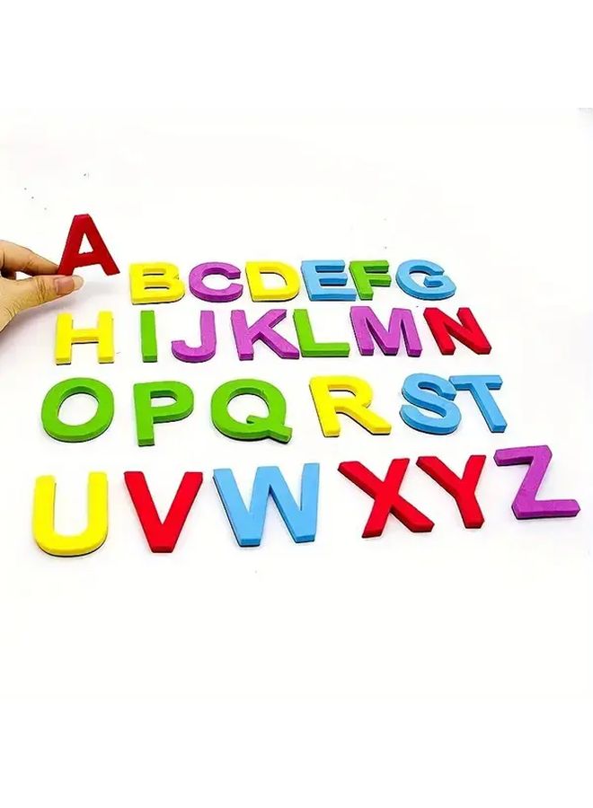 26 Pcs Magnetic Alphabet Letters Set Style 2 Refrigerator Stickers Educational Learning Spelling Games - Image 4