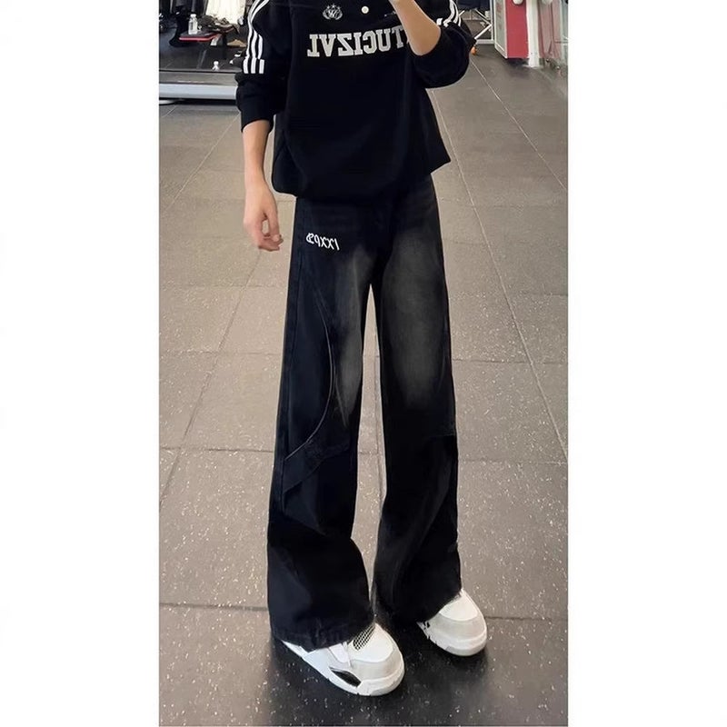 Unisex Classic Denim Jeans Loose Fit Daily Outdoor Wear - Image 3