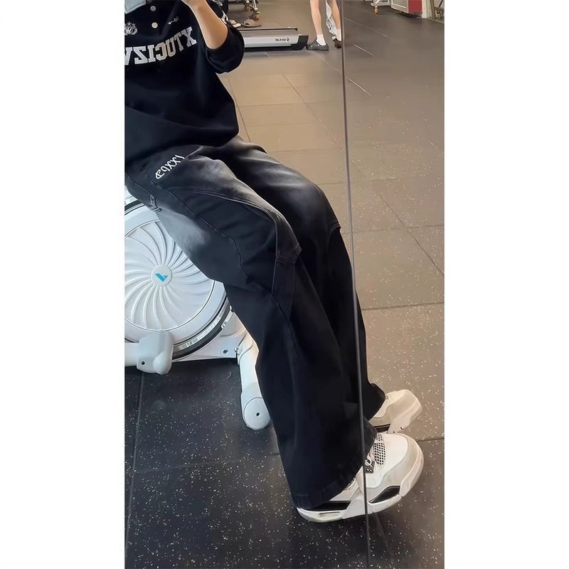 Unisex Classic Denim Jeans Loose Fit Daily Outdoor Wear - Image 5