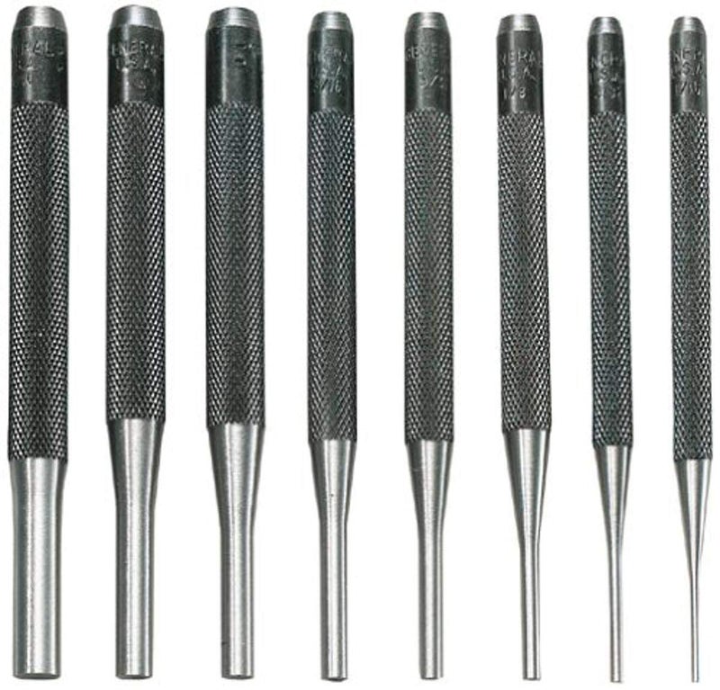 General Tools SPC75 Drive Pin Punches Set of 8 Grey