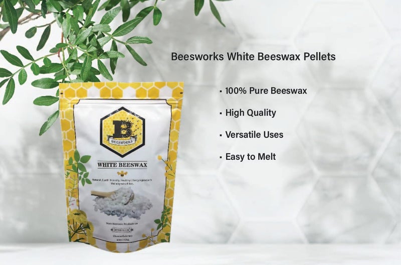 Beesworks White Beeswax Pellets (1 lb) | 100% Pure, Cosmetic Grade, Triple-Filtered Beeswax for DIY Skin Care, Lip Balm, Lotion, and Candle Making - Image 4