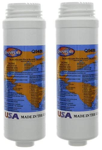 Omnipure Q5486 QSeries GAC and Phosphate Water Filter 2Pack