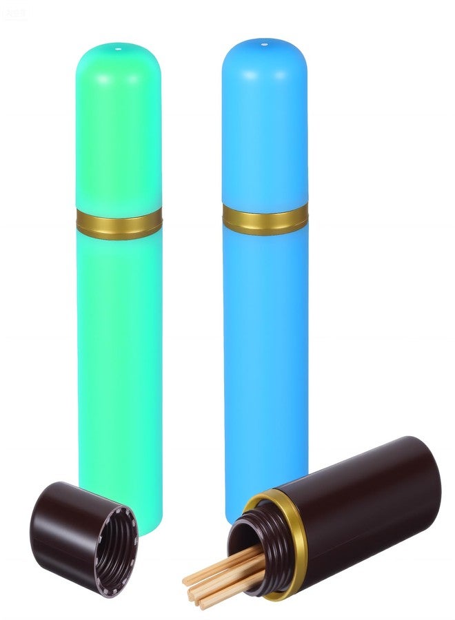 Ymapinc 3Pcs Portable Toothpick Holder Dispenser - Plastic Travel Toothpicks Case Pocket Pick Holder for Purse - Easy Carry for Men Women Travel - Image 1