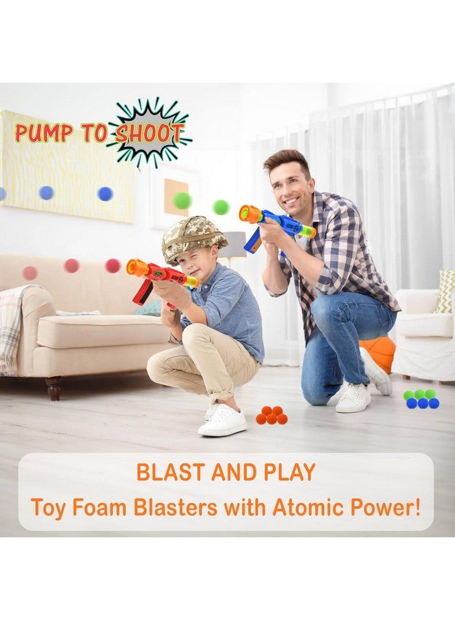 كيدي بلاي مسدسات وألعاب رغوية من Atomic Power Popper Air Soft Guns للأطفال مع 40 كرة رغوية (عبوة من مسدسين) - Image 4