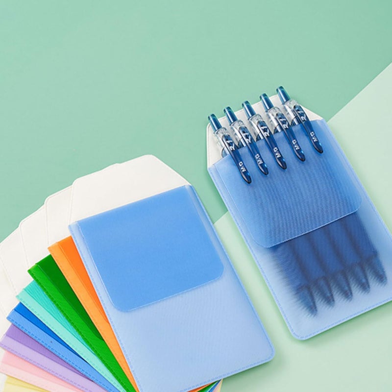 حافظات أقلام محمولة مقاومة للتسرب 12 قطعة ألوان مختلطة واقيات جيب للممرضات منظمو الإمدادات الطبية - Image 5