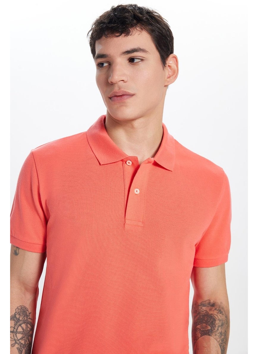 Men's Slim Fit Slim Fit Cotton Coral Polo Neck T-Shirt - pzsku/Z5D0452DDCA6FAE6AF286Z/45/_/1741286309/ff326abe-b68f-4515-9620-c7ee6c0c8403