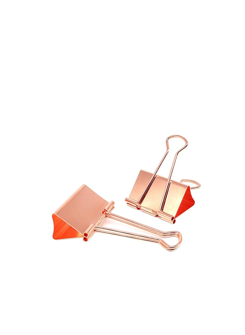 Terabyte Extra Large Binder Clips 2 Inch (12 Pack), Paper Clamps for Office and School, Rose Gold - Image 5