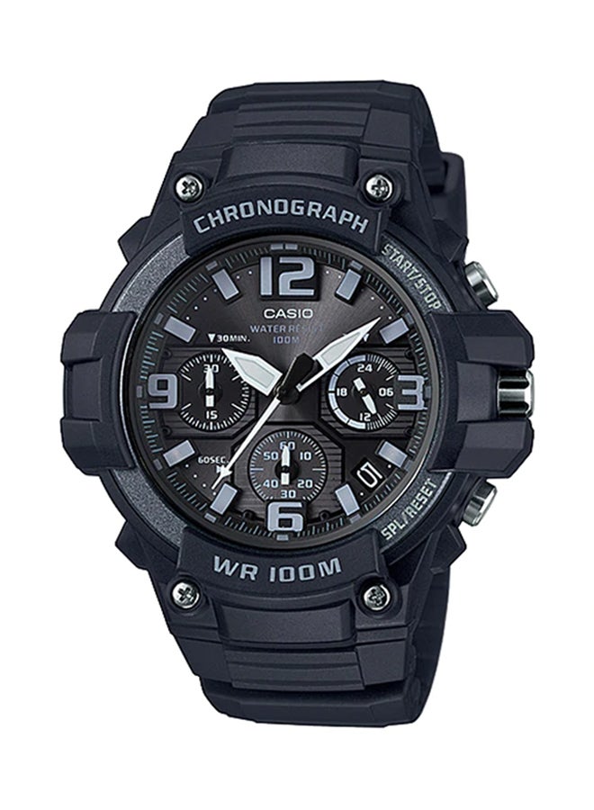 كاسيو ساعة يد كرونوغراف مقاومة للماء للشباب طراز MCW-100H-1A3VDF - مقاس 49 مم - لون أسود رجال - Image 1