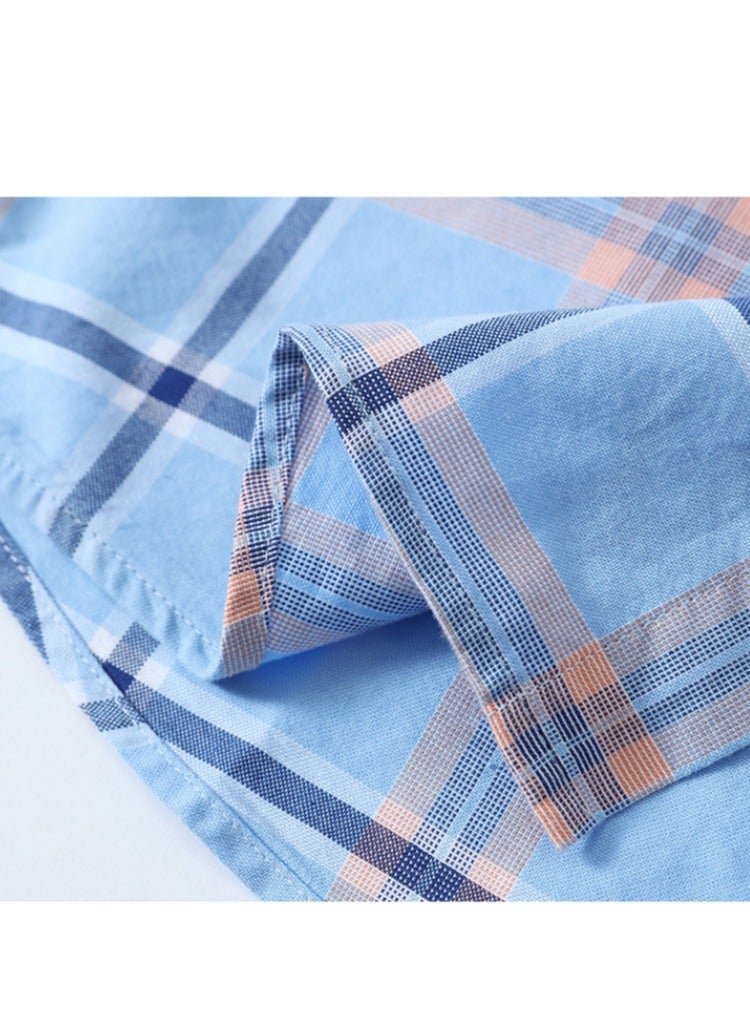 Jeep New Men's Checkered Short Sleeved Cotton Shirt - Image 4
