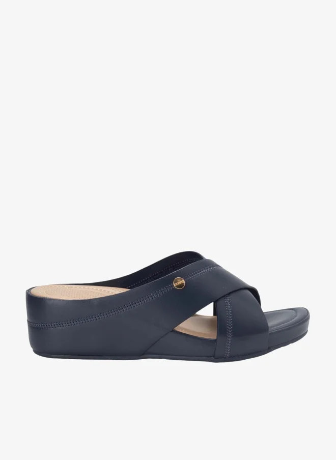 Bata Comfit Casual Wedge Slip On Sandals