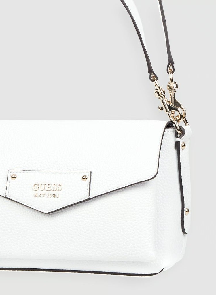 GUESS Brenton Mini Shoulder Bag,PU leather,25X15X7cm,white  - Image 2
