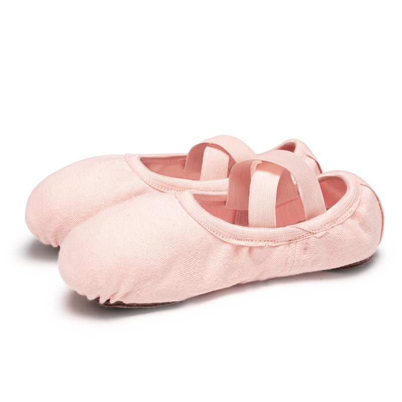 Stelle Ballet Shoes Toddler Slippers Highly Elastic Canvas Girls Ballerina Dance Shoes for Toddler/Little Kid/Big Kid/Women(Ballet Pink,2ML) - Image 5