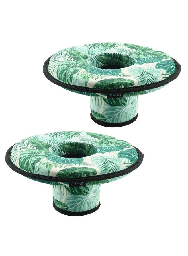 CM Neoprene Floating Drink Holder Floating Coaster Pool Drink Holder For Pool Party Water Fun (Medium Size (2 Pcs)) - Image 1