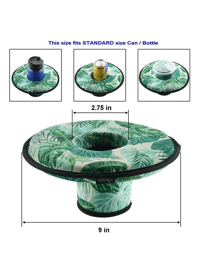 CM Neoprene Floating Drink Holder Floating Coaster Pool Drink Holder For Pool Party Water Fun (Medium Size (2 Pcs)) - Image 3