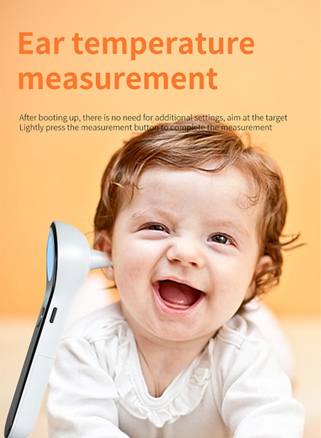 Digital Thermometer for Adults and Kids, Accurate Ear and Forehead Temperature Readings - Fever Alarm - Touchless Ideal for Babies Toddlers Infants Sensiors - Large LED Display - Home Use - Image 5