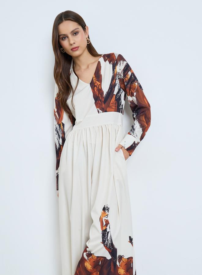 تايك تو جمبسوت مطبوع بأرجل واسعة - Image 2