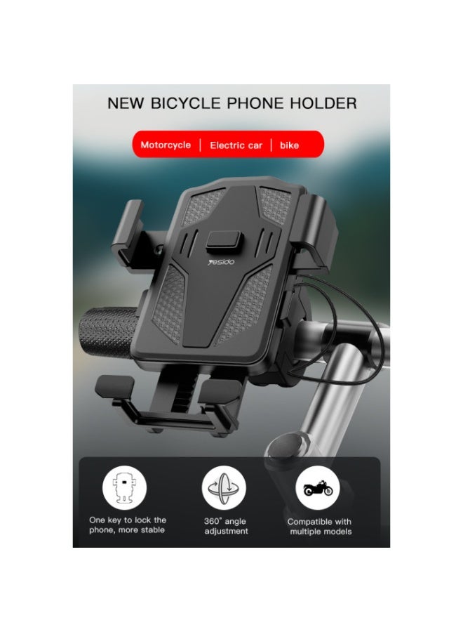Yesido C94 Easily Using Adjustable Mount Cellphone Holder For Bicycle Silicon Tape Bike Mobile Phone Holder - Image 2