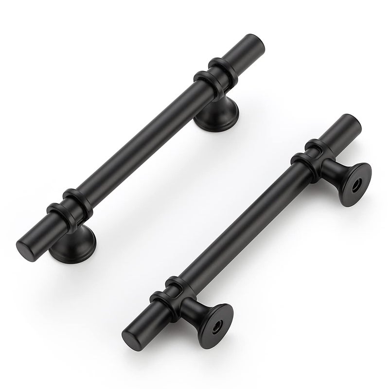 HomeExpert Home Expert Cabinet Handles Black Cabinet Pulls 25 Pack 4 Inch Hole Center - Image 2