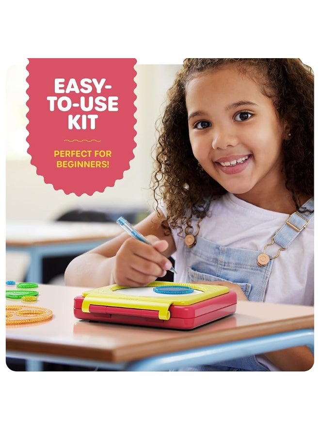 Dan&Darci مجموعة فن الحلزوني دان ودارسي للأطفال - مجموعة حرفية للفتيات والفتيان من عمر 6-12 - هدايا للفتيات والفتيان من 6، 7، 8، 9، 10 سنوات - هدايا ألعاب ومجموعات حرفية - أفكار رسم فنية عتيقة لعيد الميلاد - Image 1