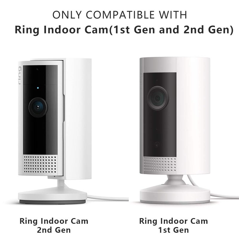 Pefecon 3 Pack R-ing Camera Mount, Strong Adhesive Wall Bracket for R-ing Indoor Cam(1st Gen and 2nd Gen), Tool-Free Sturdy Mounting Kit (White, Camera Not Included) - Image 2