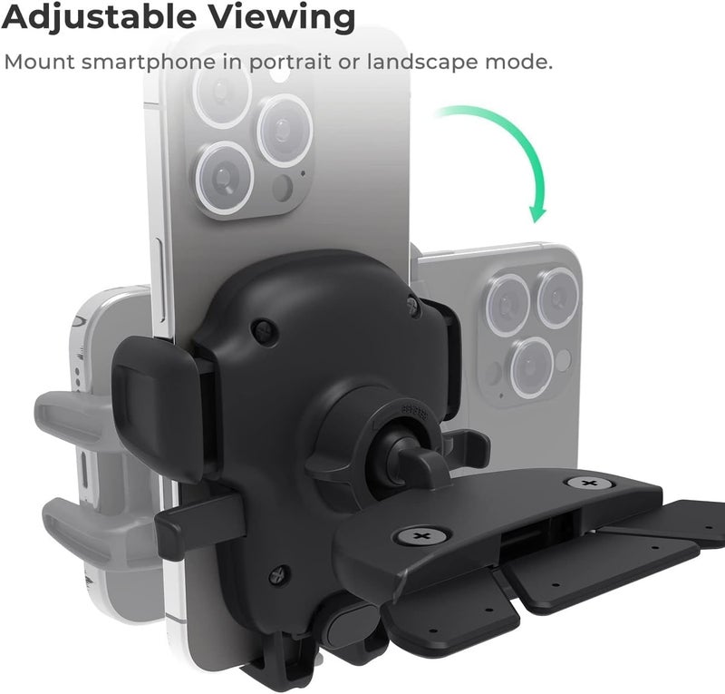 iOttie Easy One Touch 5 Cd Slot Car Mount Phone Holder For Iphone, Samsung, Moto, Huawei, Nokia, Lg, Smartphones - Image 3