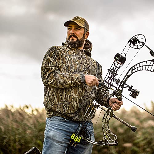 Mossy Oak Men’s Vintage Camo Hunt Hoodie, Original Bottomland, X-Large - Image 2