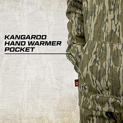 Mossy Oak Men’s Vintage Camo Hunt Hoodie, Original Bottomland, X-Large - Image 4