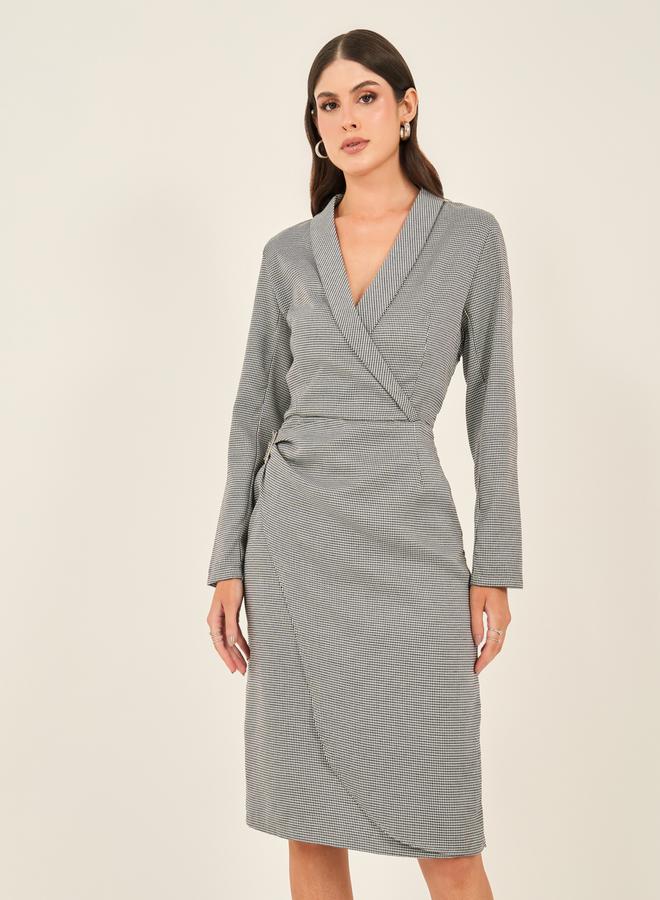 Styli Houndstooth Blazer Dress  - Image 3