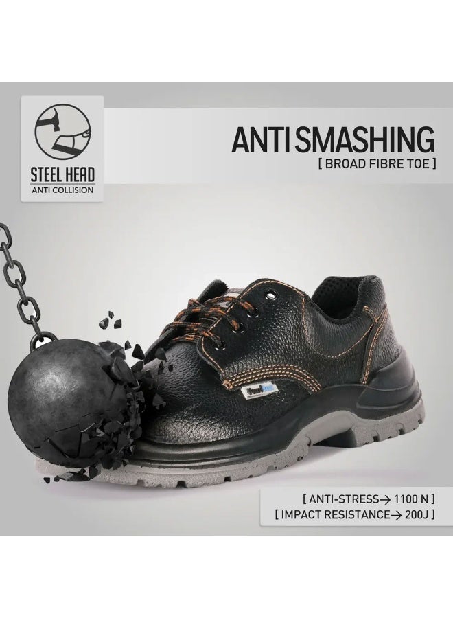 Vaultex SGM Low Ankle S3 SRA Composite Toe Safety Shoes, Black, 44 - Image 4