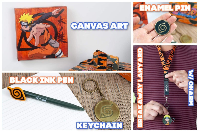 Naruto JUST FUNKY Naruto Shippuden Konoha Collectors Looksee Box | Mystery Box Collectors Items | Naruto Toys and Accessories | 5 Themed Toy Collectibles - Image 3