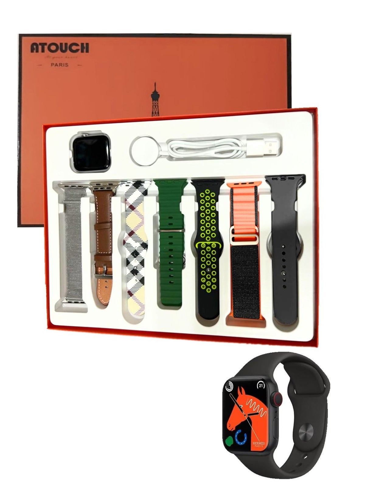ATOUCH Smart Watch Android Sports Straps With multiple Wrist Variant ...