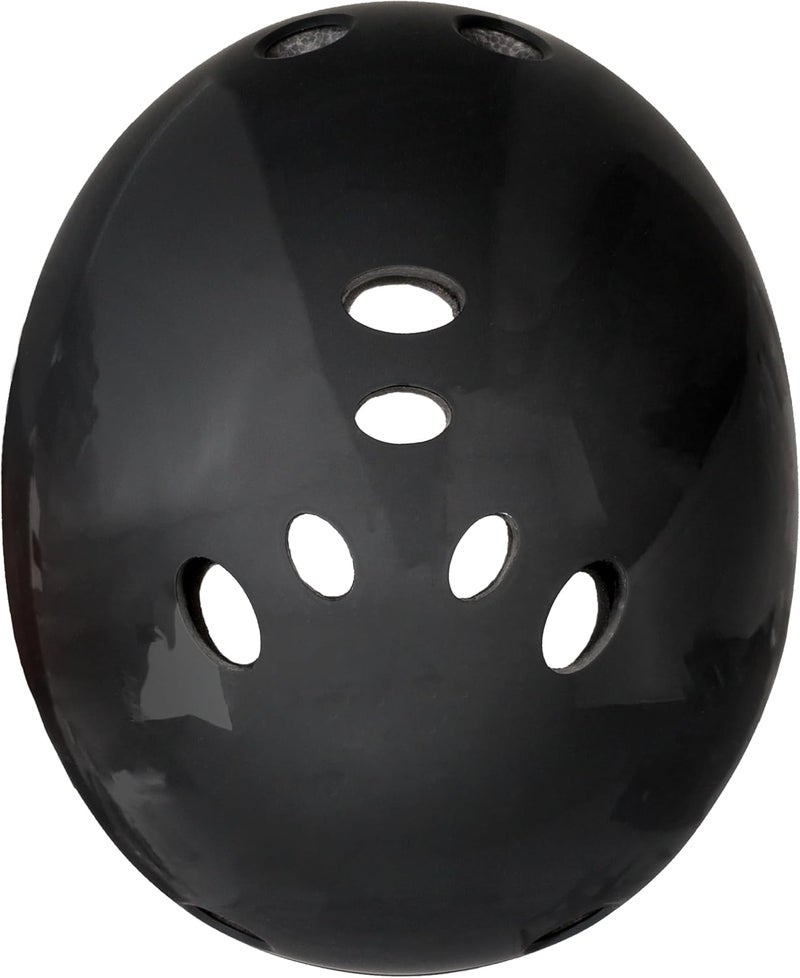 Triple Eight THE Certified Sweatsaver Helmet for Skateboarding, BMX, and Roller Skating - Black Glossy - Image 3