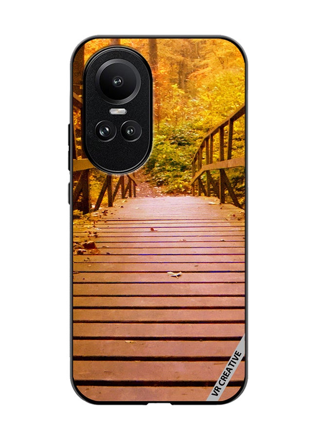 VR CREATIVE Protective Case Cover For Oppo Reno 10 Pro Bridge To The Jungle Design Multicolour - Image 1