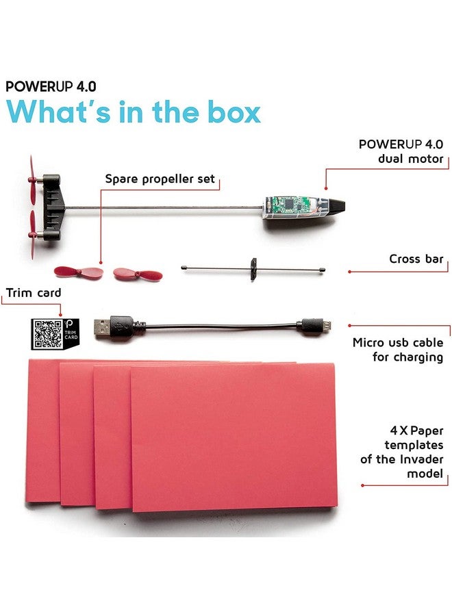 PowerUp 4.0 The Next-Generation Smartphone Controlled Paper Airplane Kit, Rc Controlled. Easy To Fly With Autopilot & Gyro Stabilizer. For Hobbyists, Pilots, Tinkerers.  - Image 3