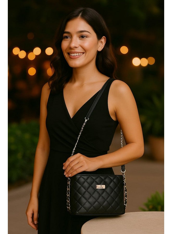 Catchy || Black Sling Bag For Women| Stylish Crossbody Bag for Girls, Ladies, Women | Hand Bag Made of PU - Image 2