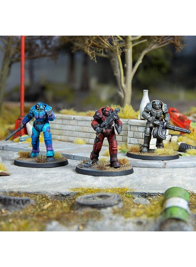 Modiphius Entertainment: Fallout: Wasteland Warfare - Unaligned: X-01 Power Armor - 3 Figures, Unpainted Miniatures, Scenic Bases, Tabletop Miniatures - Image 3