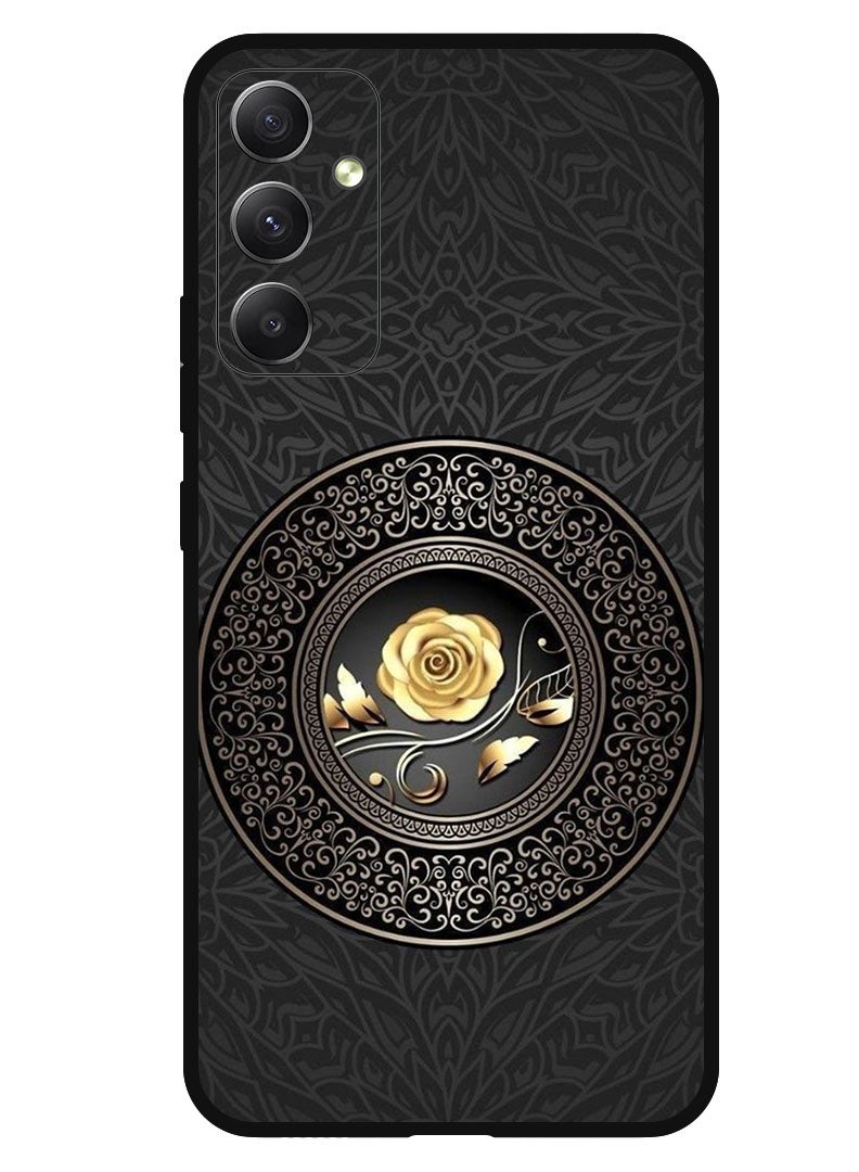 Theodor Protective Case Anti Scratch Shock Proof Bumper Cover For Samsung Galaxy A05s Golden flower - Image 1