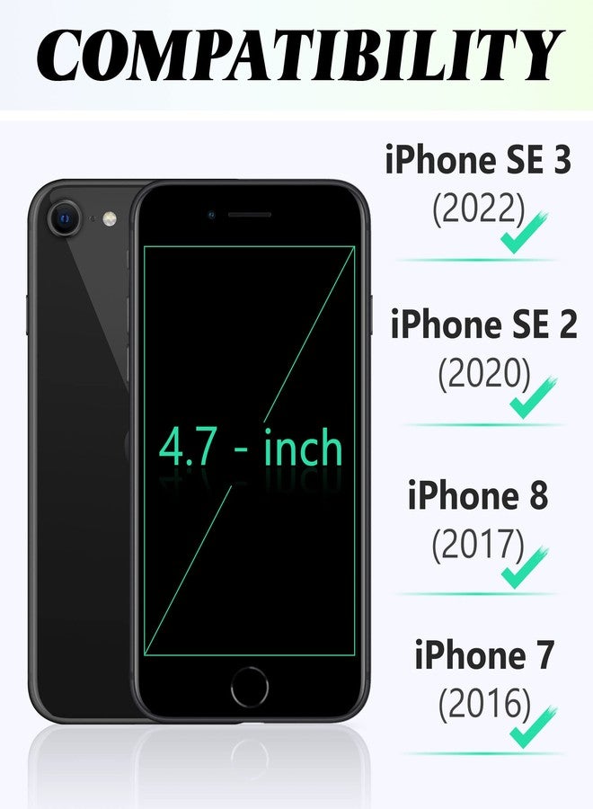 TUCCH iPhone 8 Case, iPhone 7 Wallet Case, TUCCH Premium PU Leather Flip Folio Wallet Case with Card Slot, Kickstand, Book Design, Magnetic Closure [TPU Interior Case] Compatible with iPhone 8/7, Blac - Image 2