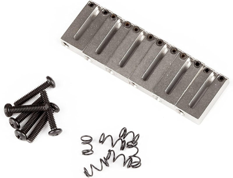 Fender American Series Strat/Tele Bridge Sections/Saddles - Powder Coated Set of 6 - Image 1